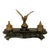 A fine antique 19th century French Empire style gilt bronze & marble double inkwell eagle desk set, circa 1880. This very...