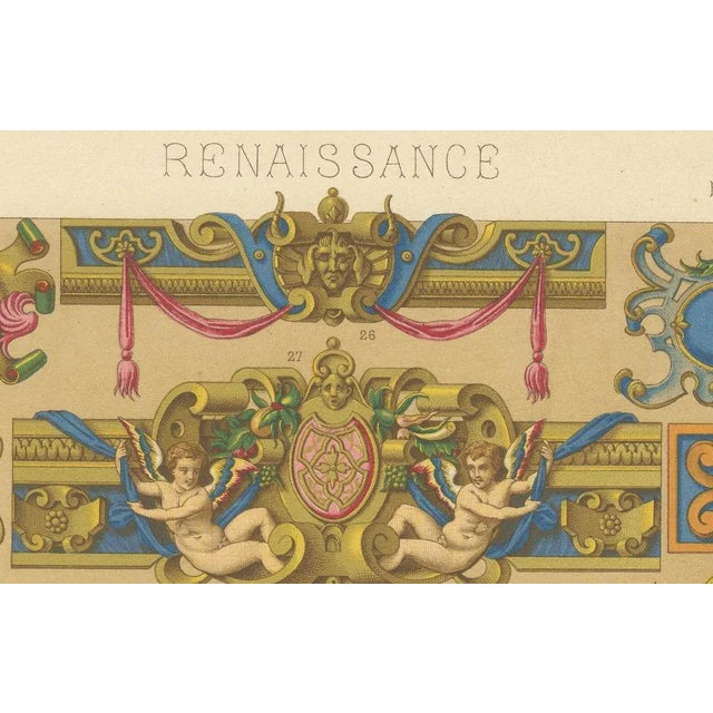 Renaissance Decorative Cartouches and Motifs, 1869, Paper For Sale - Image 5 of 10