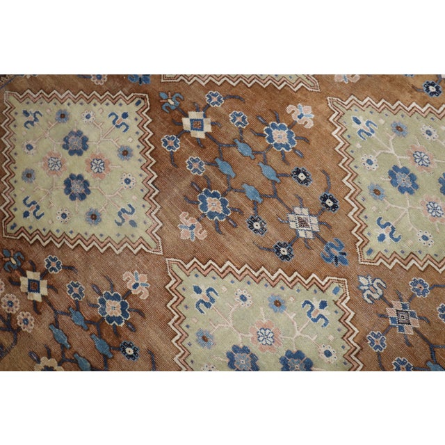 Antique Zabihi Collection Khotan Rug - 10'10" x 13'7" For Sale - Image 9 of 12
