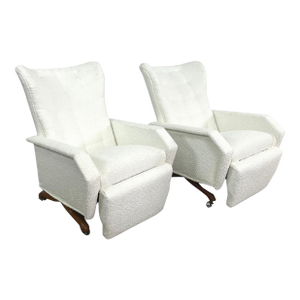 Italian Reclining Armchairs - A Pair