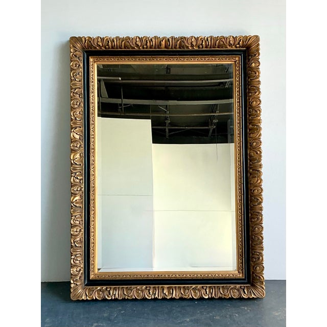 Vintage Regency Gilt Carved Floor Mirror For Sale In West Palm - Image 6 of 12