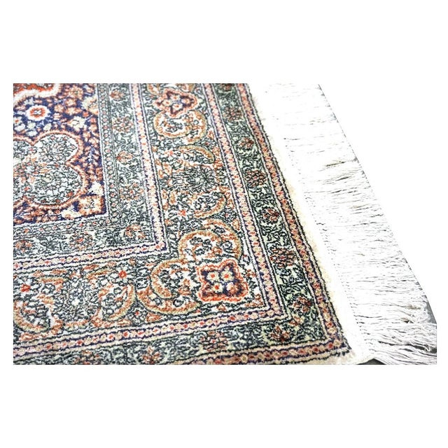 Vintage Sino-Persian Hereke Silk 3x5 Ivory, Red & Purple Handmade Area Rug #1144265 For Sale - Image 12 of 16