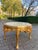 French 1960s French Louis XVI Gold Beech Marble Coffee Table For Sale - Image 3 of 12