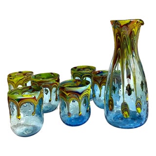 Drinking Set by Maryana Iskra for Ribes Studio, Set of 7 For Sale
