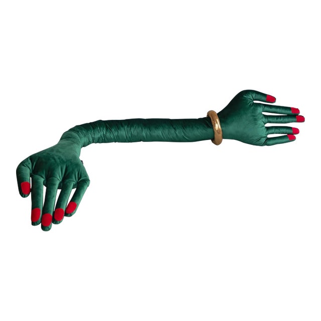 Green Hand Pillow, Unique Decorative Cushion , Creative Home Decor Accent For Sale