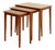 Mid-Century Modern Teak Nesting Tables, 1960s, Set of 3 For Sale
