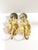 1970s Vintage Gilt Cast Metal Floral Curtain Tiebacks With Hydrangeas, Pair For Sale - Image 5 of 7