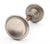 Mid 20th Century Vintage Art Deco Nickel Plated Brass Passage Door Knob Set For Sale - Image 5 of 7