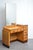 An exceptional and highly architectural english art deco dressing table, having an original bevelled edge mirror with some...