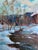 Farmhouse Oil Painting After the Night Snowstorm Yuriy Suprunchuk For Sale - Image 3 of 12