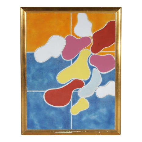Framed Ceramic Artwork by Jan Snoeck, Netherlands, 1990s For Sale