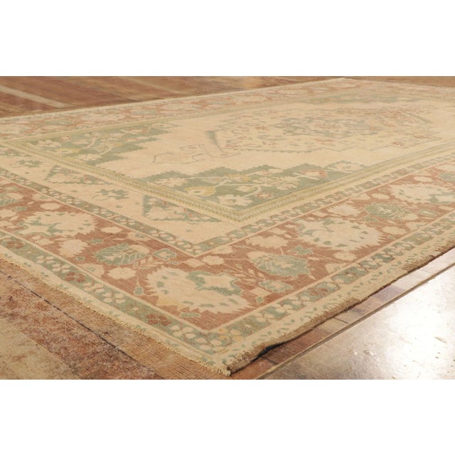 Vintage Turkish Oushak Rug - 07'09 X 12'09 For Sale In Dallas - Image 6 of 8