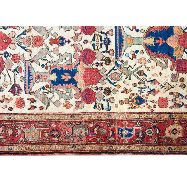 1900 - 1909 Early 20th Century Persian Senneh Rug For Sale - Image 5 of 16