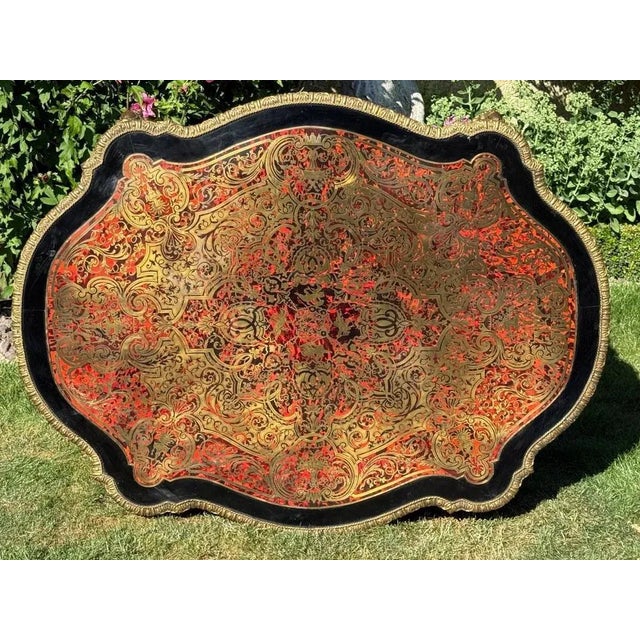 Napoleon III Boulle Marquetry Coffee Table For Sale - Image 4 of 13