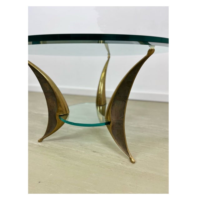 Vintage Bronze Coffee Table by Willy Daro, 1970s For Sale - Image 4 of 6