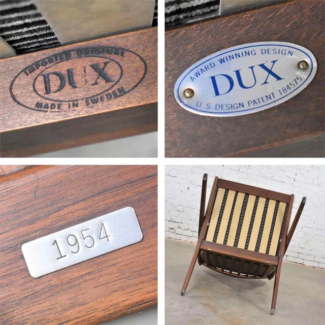 Mid 20th Century Scandinavian Modern Scissor Lounge Chair by Folke Ohlsson for Dux For Sale - Image 10 of 12