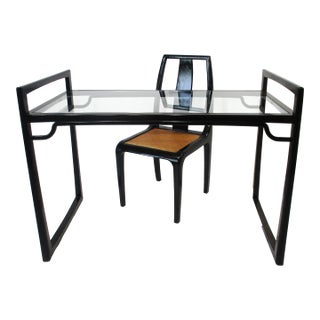 Mid Century Po Wah Styled Desk and Chair Hong Kong For Sale
