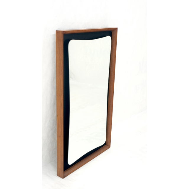 Vladimir Kagan 1970s Vladimir Kagan Mid-Century Modern Walnut Wall Mirror For Sale - Image 4 of 11