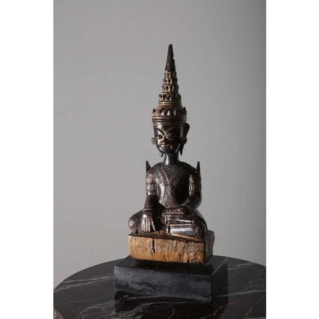 Thai Artist, Sculpture of Buddha, 19th Century, Walnut For Sale - Image 11 of 11