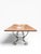 Vintage Forged Iron & Granite Outdoor Dining Table With Brass Accents For Sale In Boston - Image 6 of 9