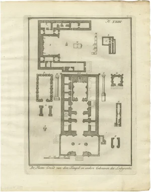 Temple and Buildings of the Labyrinth, 1776, Paper