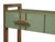 Not Yet Made - Made To Order Green Glass Console With Brass Handles and Legs Made in Italy For Sale - Image 5 of 6