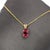 Elegant yet full of personality, this 1 carat pink tourmaline solitaire pendant features a softly faceted oval gemstone...