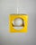 Ivory Minimalistic Space Age Yellow Cube Ceiling Lamp by Richard Essig, Germany, 1973 For Sale - Image 8 of 18