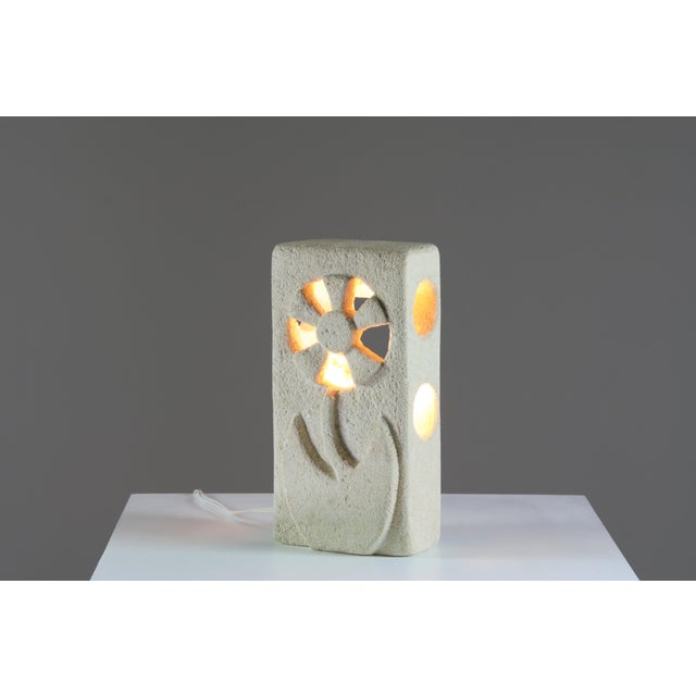 Stone Stone Lamp by Albert Tormos, France, 1970s For Sale - Image 7 of 12