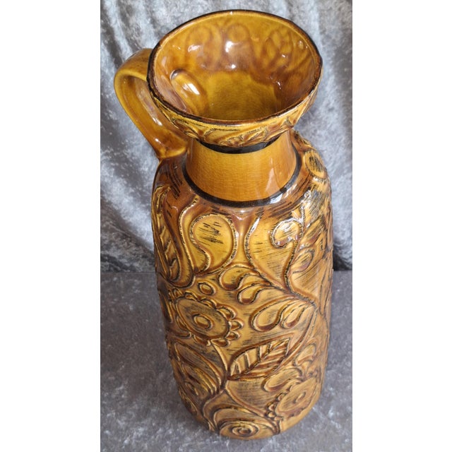 Vintage German Ceramic Vase by Bay-Keramik, 1970s For Sale - Image 3 of 5