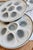 1970s Vintage Oyster Plates in Blue-Grey Gradient Earthenware from Moulin des Loups, 1970s, Set of 4 For Sale - Image 5 of 8