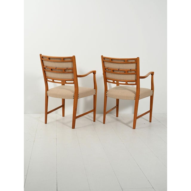 1940s Futura Chairs in Teak by David Rosén for Nordiska Kompaniet, 1949, Set of 2 For Sale - Image 5 of 13