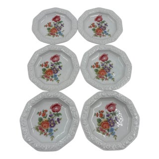 Small Rose Cookie Plates from Rosenthal, 1960s, Set of 5 For Sale