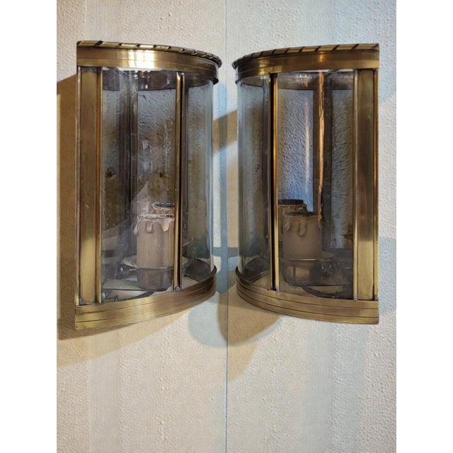 Napoleon III Style Wall Sconces in Copper, 1970s, Set of 2 For Sale - Image 4 of 10