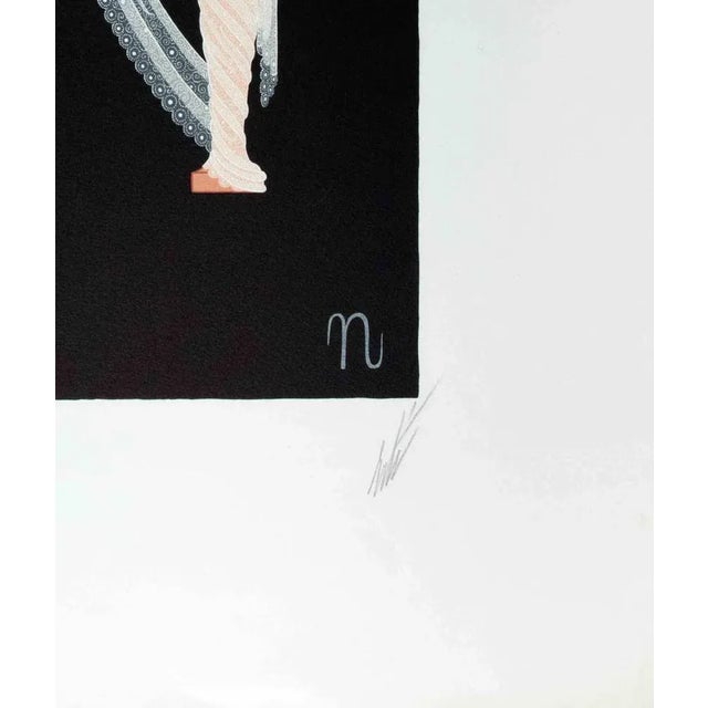 Letter n - from the suite letters of the alphabet is a contemporary artwork realized by erté (romain de tirtoff)....