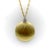 Gold 1990s 18k Gold Diamond Disc Pendant For Sale - Image 8 of 10