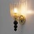 2000 - 2009 Italian Murano Glass Wall Sconces with Gold Dust Inclusions and Brass, 2000, Set of 2 For Sale - Image 5 of 10