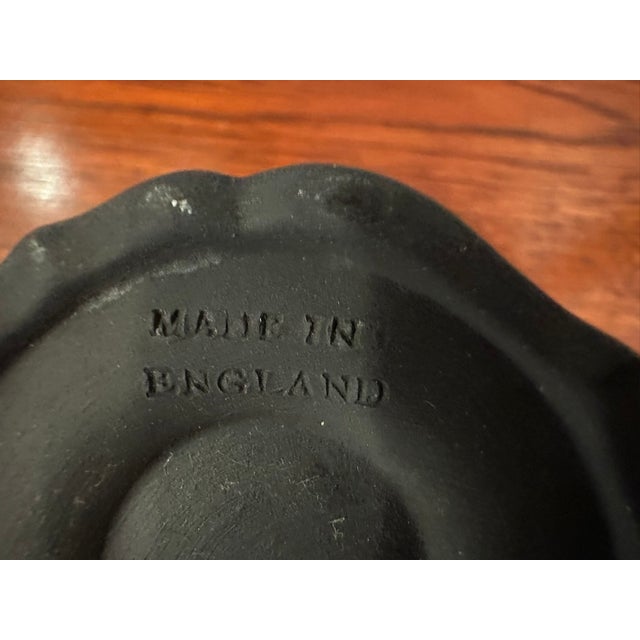 Late 19th Century Antique Wedgwood Black Basalt Cylindrical 6 1/4" Spill Vase, 19th Century For Sale - Image 5 of 5