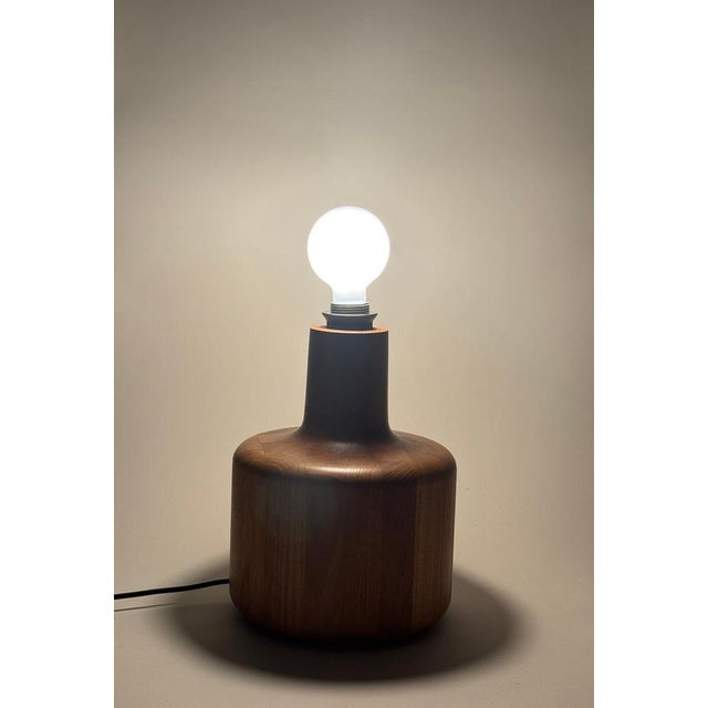 Wood Teak Table Lamp from Bestform, Denmark, 1960s For Sale - Image 7 of 14