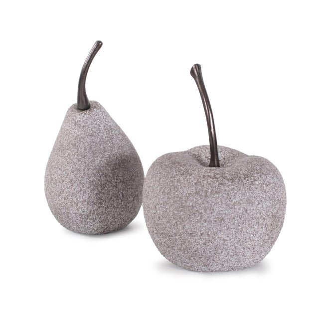 Plastic Modern Pomme Sculpture in Polyresin For Sale - Image 7 of 11
