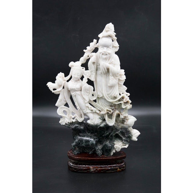 Chinese Jade Statue of a Confucian Sage For Sale - Image 11 of 11