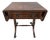 English Crotch Mahogany Dropleaf Side Table For Sale