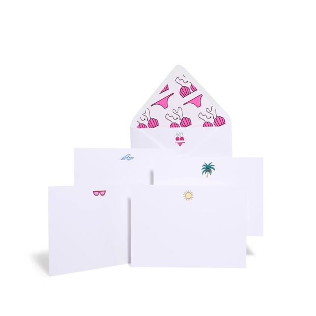 Sunkissed Notecards - Set of 10 For Sale - Image 4 of 4