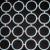 Contemporary Free Spirit Designer Vicki Payne Aqua & Black Circles Geometric Rings Fabric- 8.8 Yards For Sale - Image 3 of 8