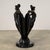 Art Nouveau Bronze Maidens Vase / Planter – Signed H. Beau, 20” Tall For Sale - Image 9 of 14