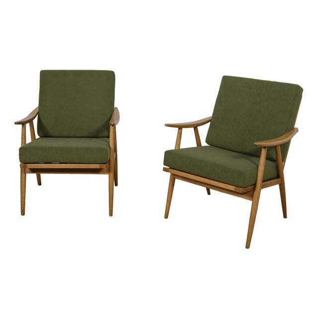 Mid-Century Modern Armchairs from TON, Czechoslovakia, 1960s, Set of 2 For Sale