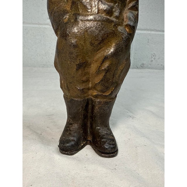 1910s Cast Iron Dough Boy w.w.i. Soldier Still Bank. By Grey Iron Toy Co., C. 1919 For Sale - Image 5 of 13