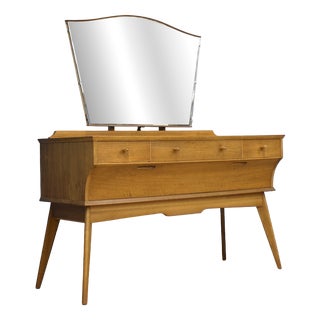 Dressing Table in Walnut by Alfred Cox for Heals, 1950s For Sale