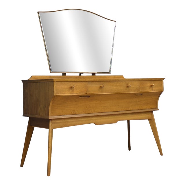 Dressing Table in Walnut by Alfred Cox for Heals, 1950s For Sale