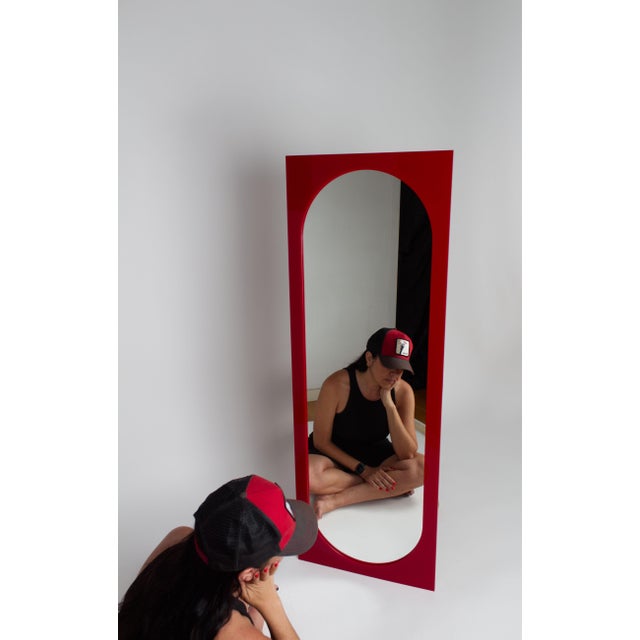 1960s Large Wall Mirror by Joe Colombo for Kartell, 1960s For Sale - Image 5 of 5